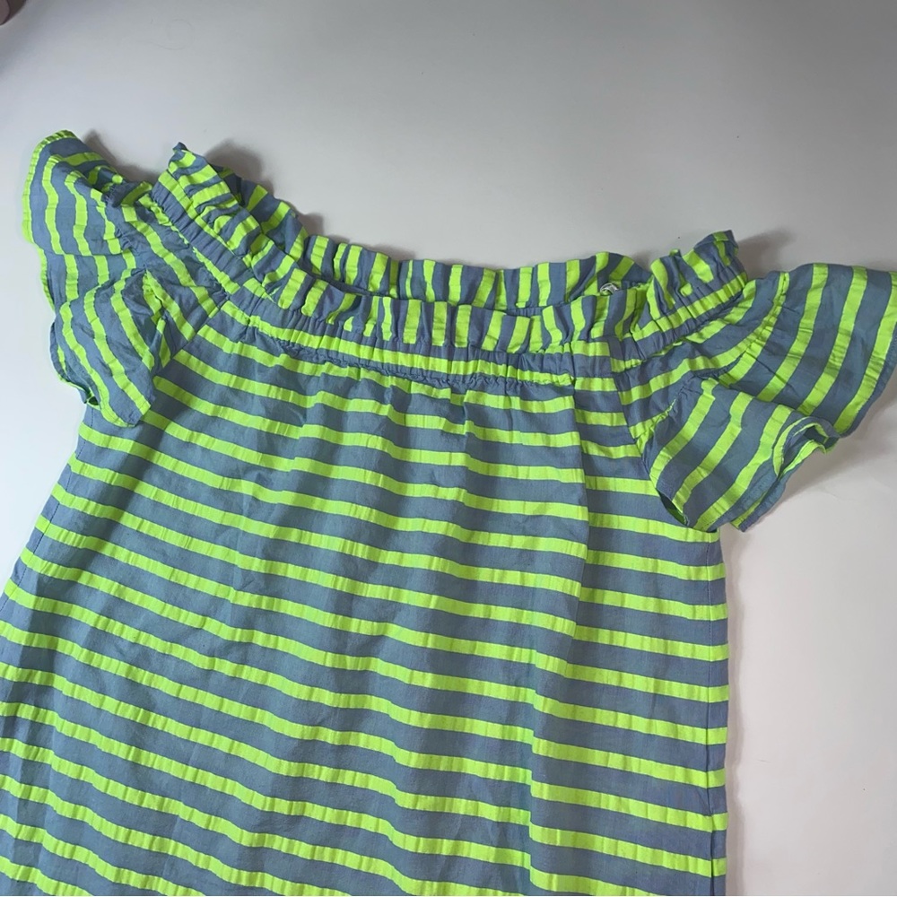Corey Lynn Carter #408 Striped Anthropologie Dress SZ L Large - Picture 3 of 7